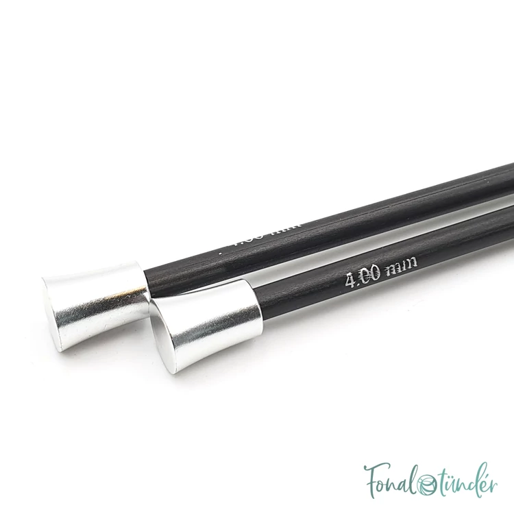 KnitPro Karbonz - egKnitPro Karbonz - egyenes kötőtű - single-pointed knitting needle - 25cm - 4mm - 02yenes kötőtű - single-pointed knitting needle - 25cm - 3.5mm - 03