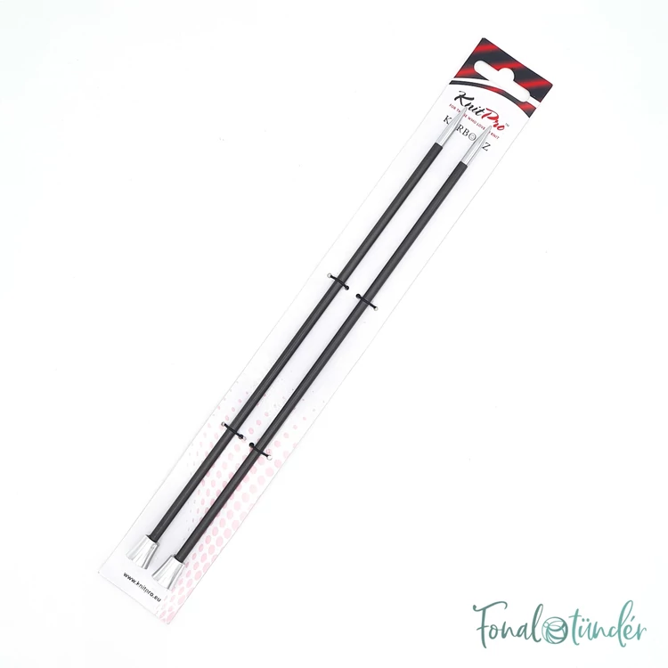 KnitPro Karbonz - egyenes kötőtű - single-pointed knitting needle - 25cm - 4.5mm - 01
