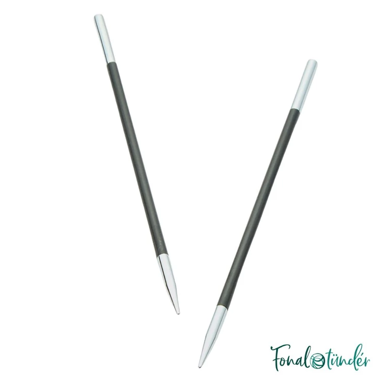 KnitPro Karbonz - karbonszálas körkötőtű fej - knitting needle tip - 3mm