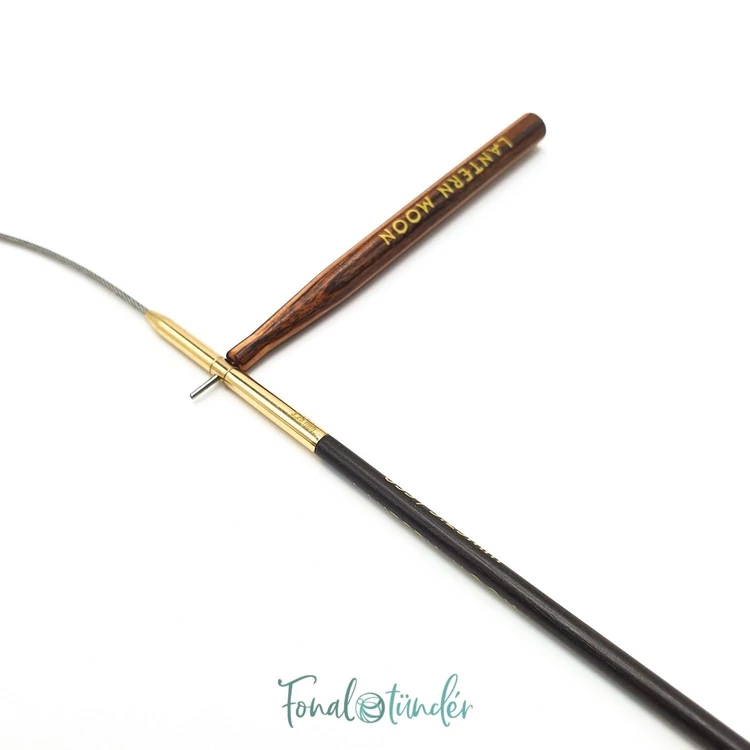 KnitPro Lantern Moon swivel cable - csapágyas acél kábel kötéshez horgoláshoz - 33cm - 04