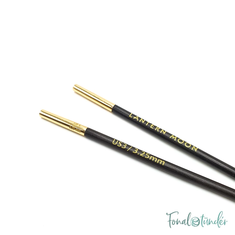 KnitPro Lantern Moon - ébenfa körkötőtű fej - knitting needle tip - 3.25mm - 03