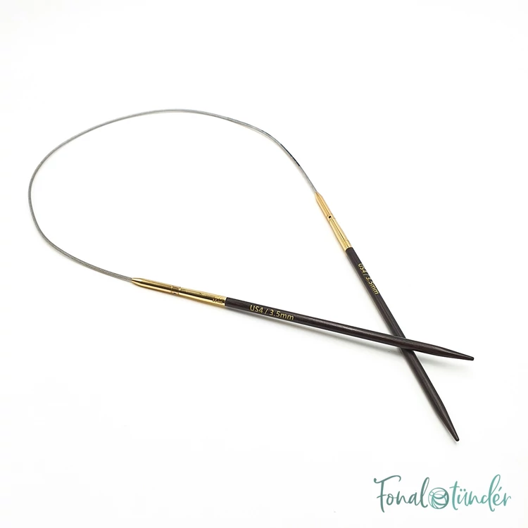 KnitPro Lantern Moon - ébenfa körkötőtű fej - knitting needle tip - 3.5mm - 03