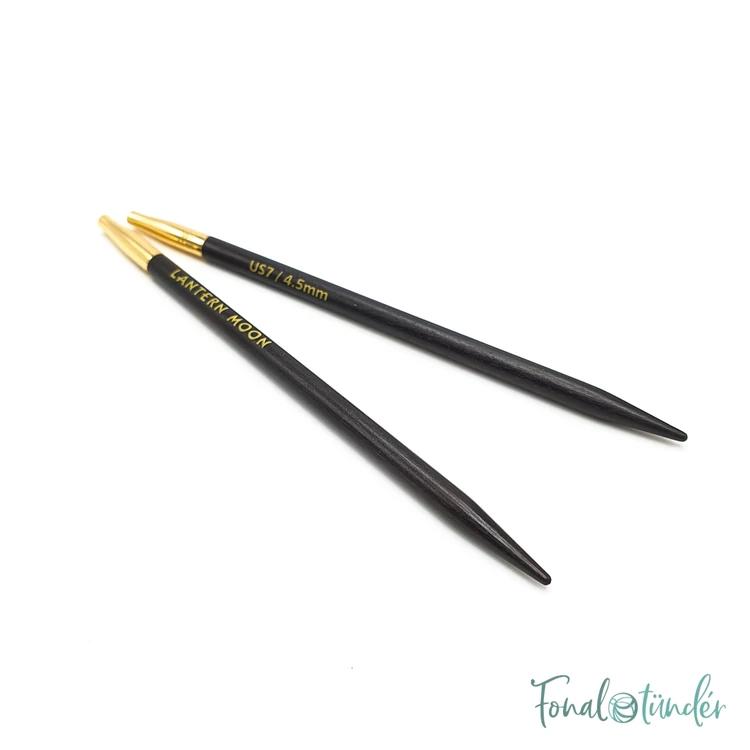 KnitPro Lantern Moon - ébenfa körkötőtű fej - knitting needle tip - 4.5mm