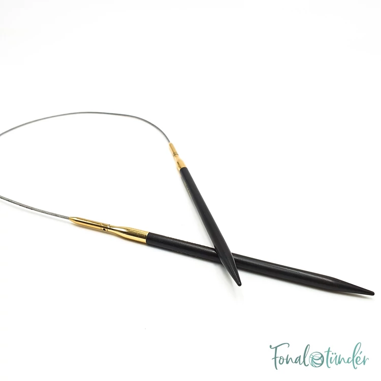 KnitPro Lantern Moon - ébenfa körkötőtű fej - knitting needle tip - 5mm - 01