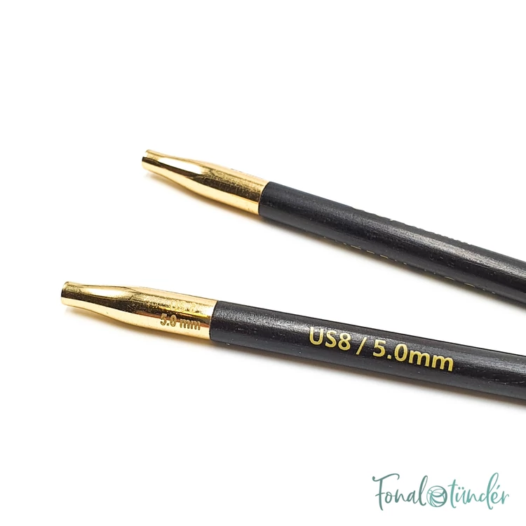 KnitPro Lantern Moon - ébenfa körkötőtű fej - knitting needle tip - 5mm - 02