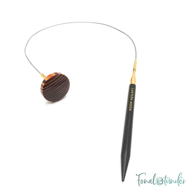 KnitPro Lantern Moon - ébenfa körkötőtű fej - knitting needle tip - 6mm - 02