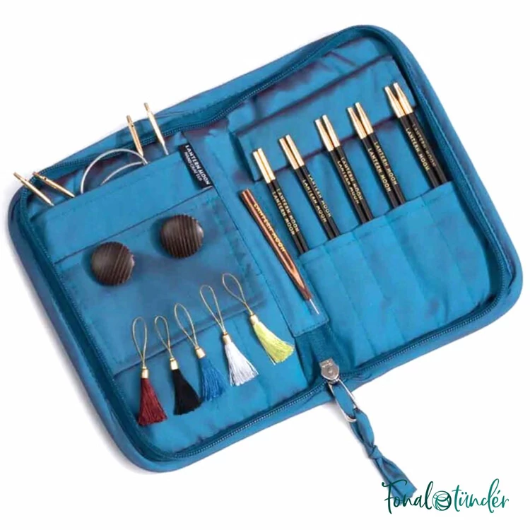 Lantern Moon Charm - ébenfa körkötőtű készlet - knitting needle set - 3-5mm