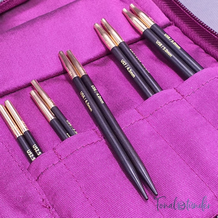 Lantern Moon Grace - ébenfa körkötőtű készlet - knitting needle set - 3-5mm