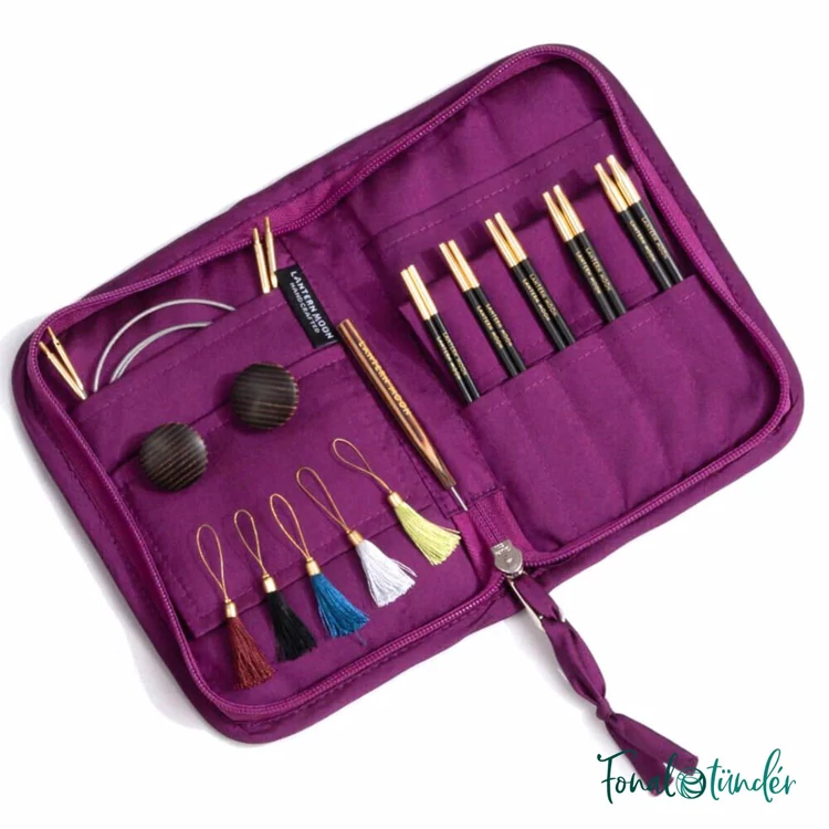 Lantern Moon Grace - ébenfa körkötőtű készlet - knitting needle set - 3-5mm