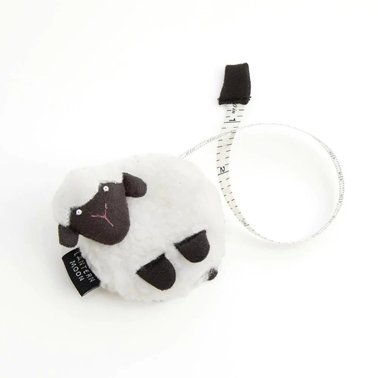 Lantern Moon white Merino Sheep tape measure - mérőszalag- fehér bárány