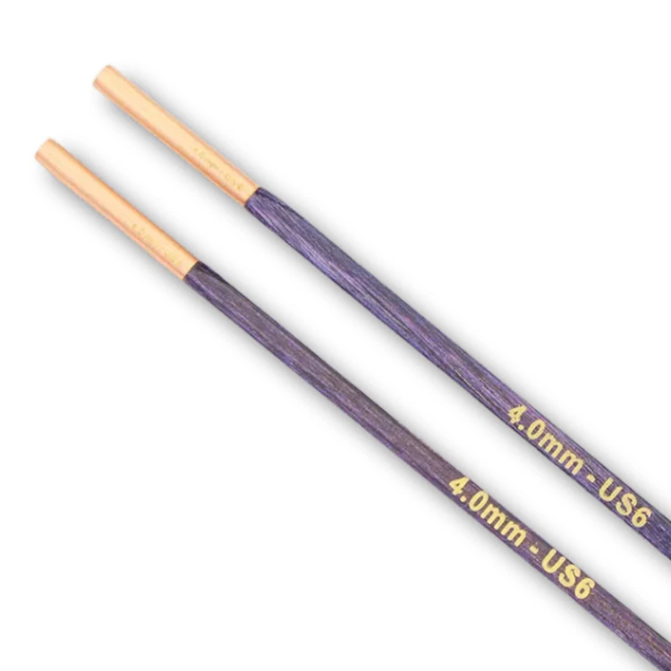 KnitPro J'adore - szögletes fa körkötőtű fej - knitting needle tip - 4mm