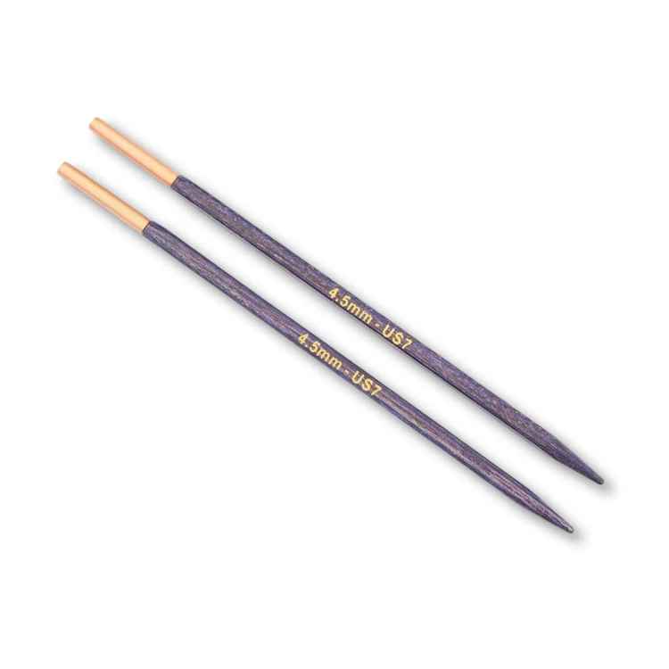 KnitPro J'adore - szögletes fa körkötőtű fej - knitting needle tip - 4.5mm