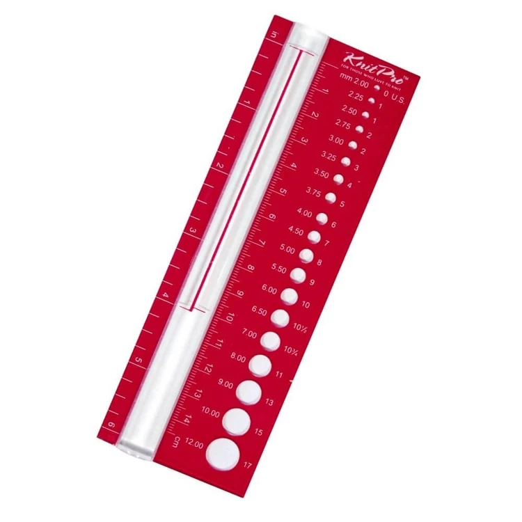 KnitPro - sor és szemszámoló vonalzó - knitting counting ruler