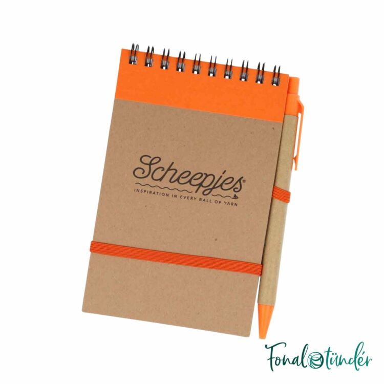 Scheepjes Notebook with pen - jegyzetfüzet tollal - A6 - 70 vonalas oldal