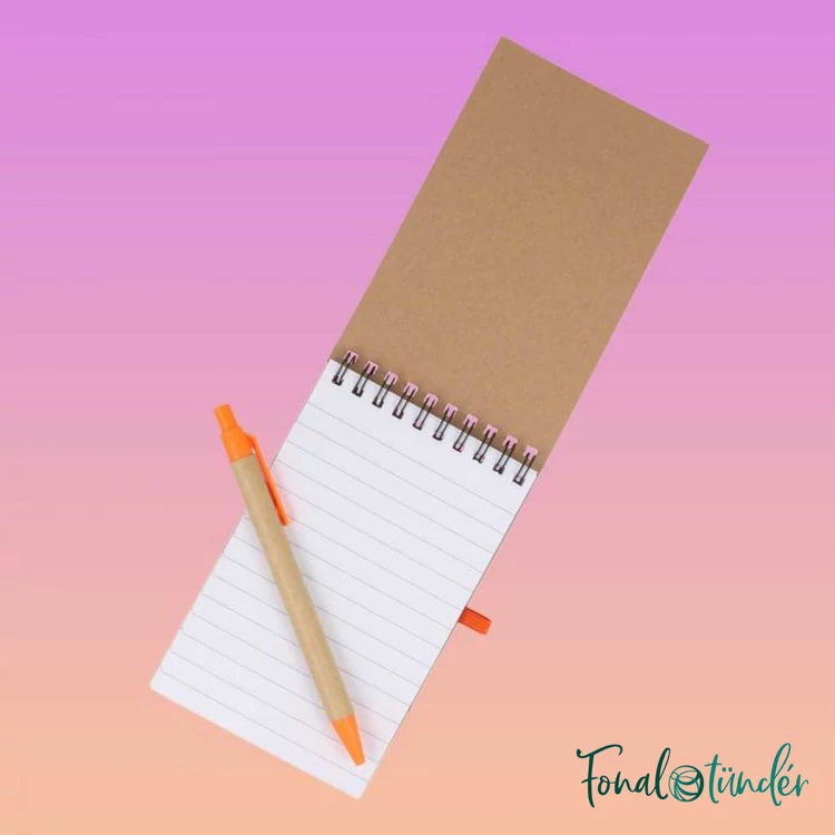 Scheepjes Notebook with pen - jegyzetfüzet tollal - A6 - 70 vonalas oldal - 02