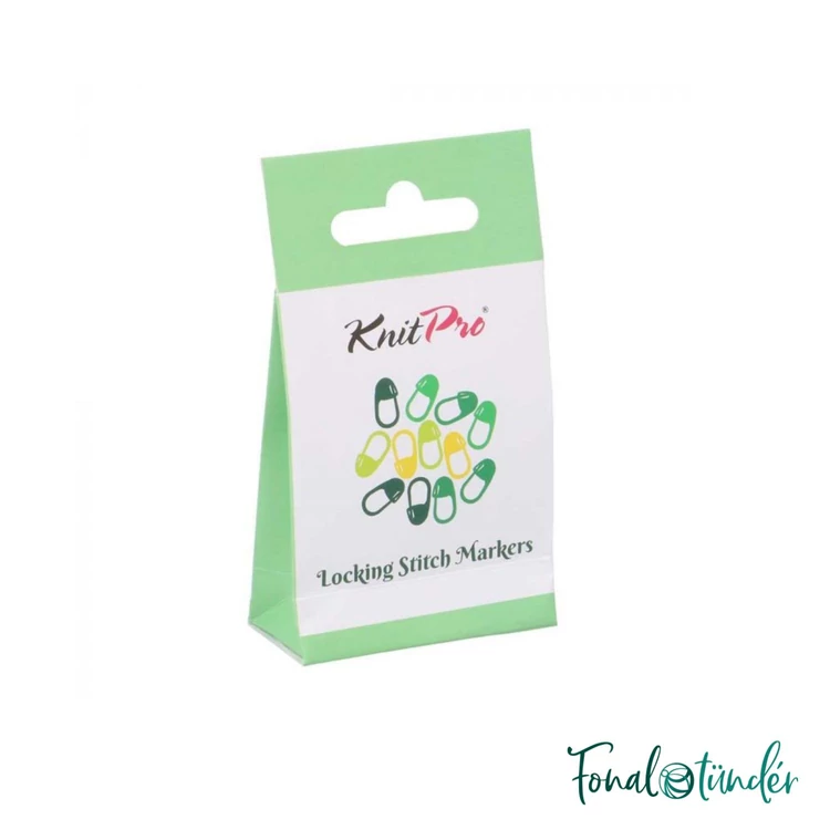  KnitPro Locking stitch markers  - zárható műanyag szemjelölő készlet- 30db - 02