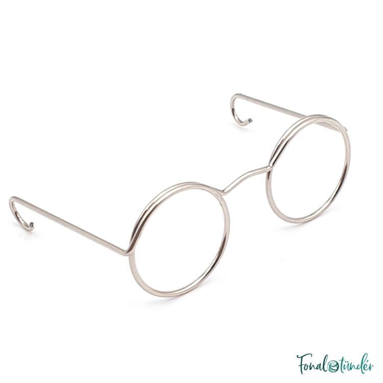 Ezüst szemüveg amigurumi figurákhoz - Silver Glasses - for amigurumi toys