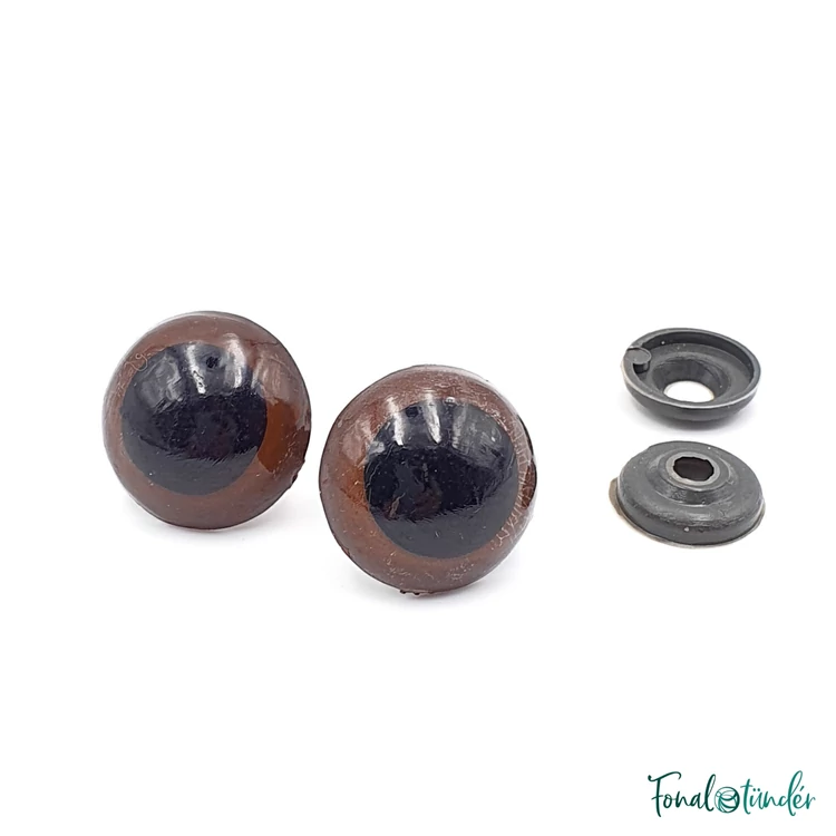 Barna baba/figura szemek - biztonsági - Brown safety eyes - 20mm