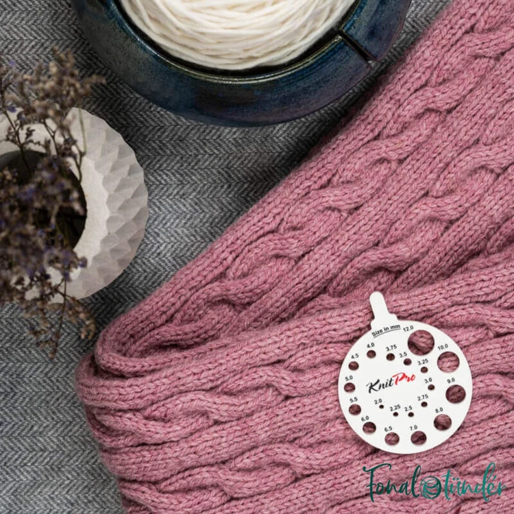 KnitPro - Round View Sizer - kötőtű méret ellenőrző - zöld - 03