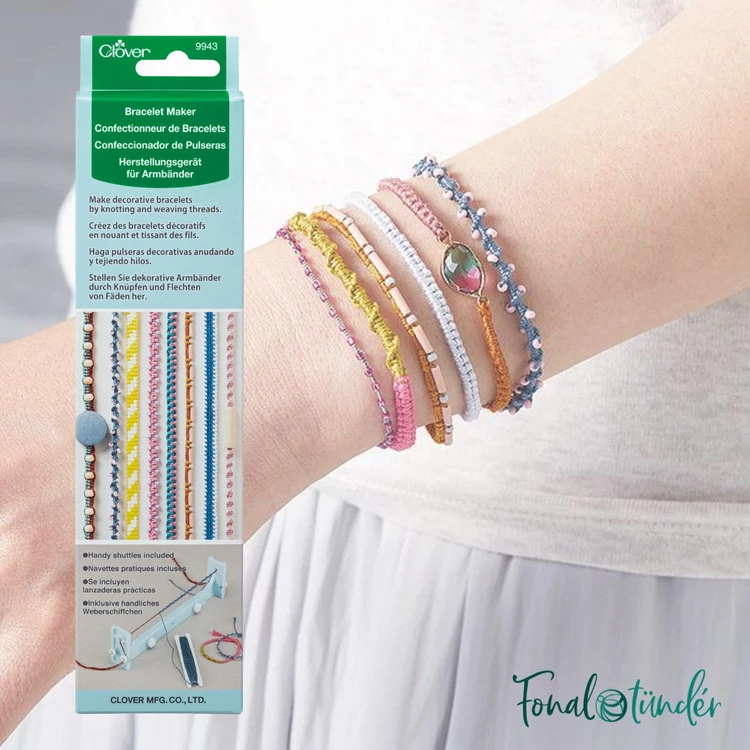 Clover Bracelet Maker - csomózott és szövött karkötő készítő szett 