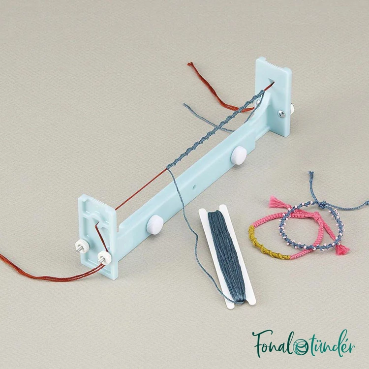 Clover Bracelet Maker - csomózott és szövött karkötő készítő szett - 02