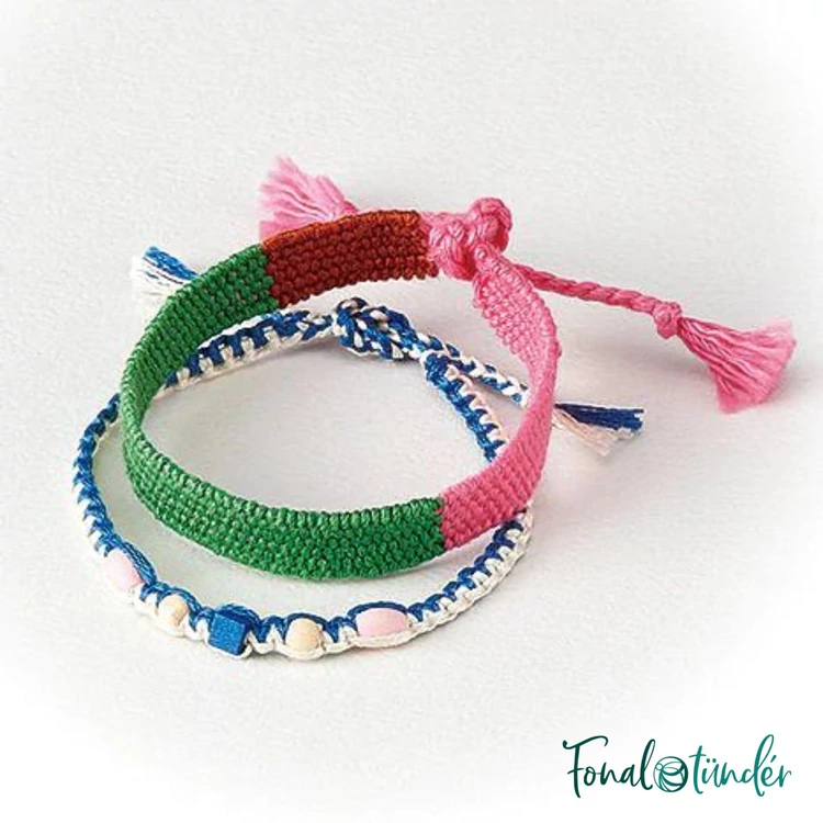 Clover Bracelet Maker - csomózott és szövött karkötő készítő szett - 05