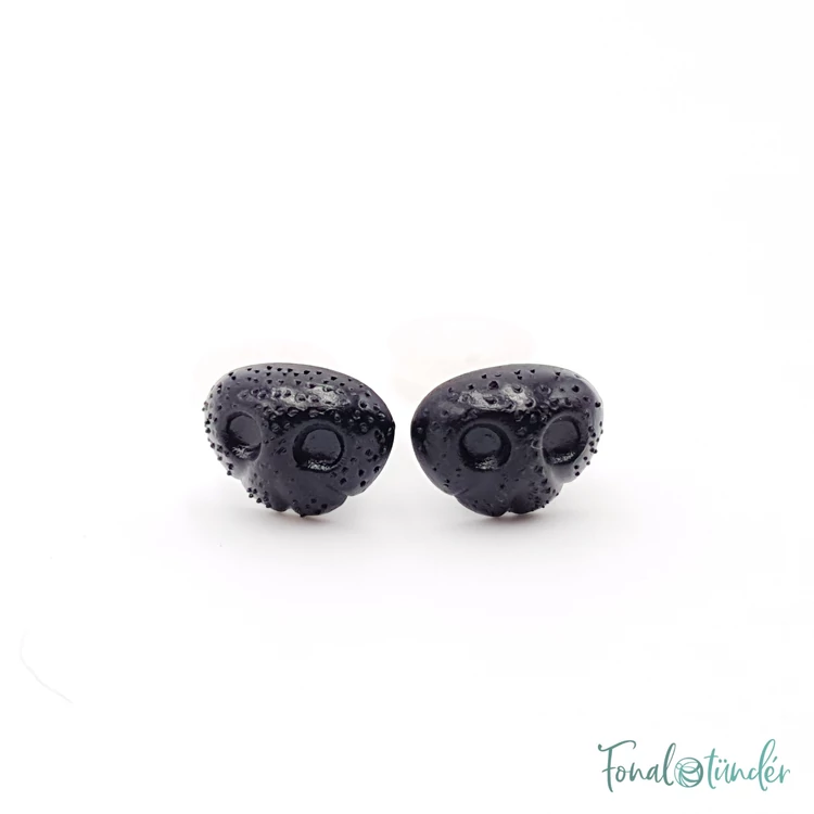 Fekete amigurumi biztonsági orr - black safety animal nose - 15mm