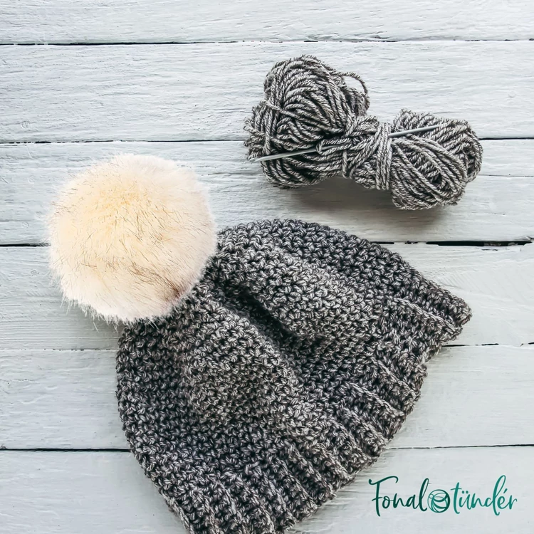 Fake Fur Pompom - Cream - műszőr pompon sapkához - krémfehér - 02