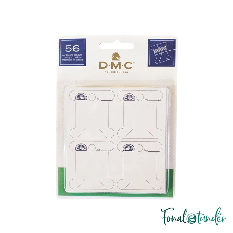 DMC cardboard bobbin set - karton spulni - hímzőfonalhoz - 56db