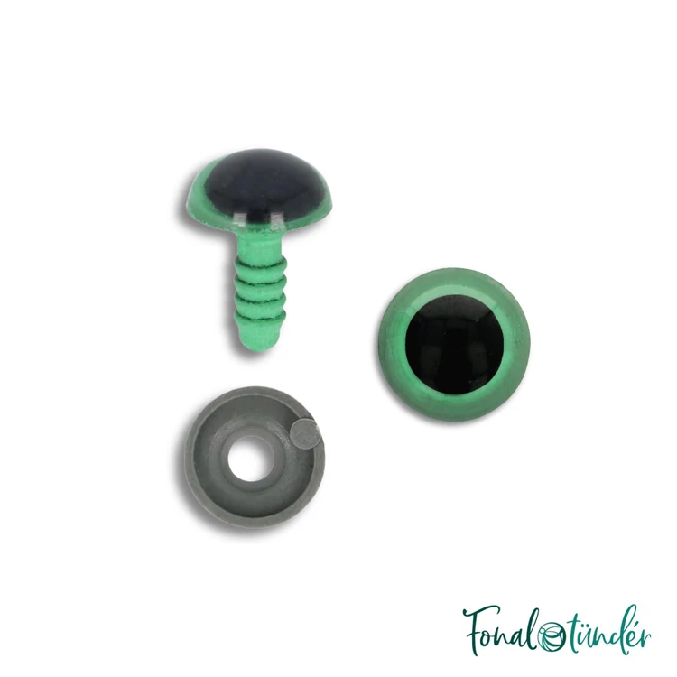 zöld baba/figura szemek - biztonsági - green safety eyes - 6mm