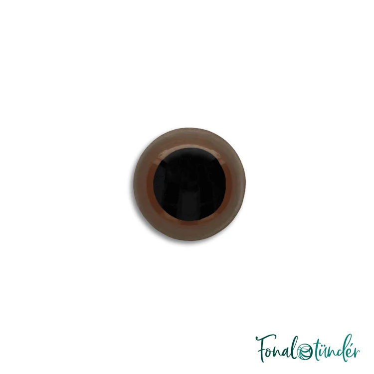 barna baba/figura szemek - biztonsági - brown safety eyes - 6mm