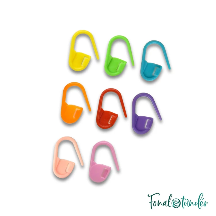  Durable Locking stitch markers  - zárható műanyag szemjelölő készlet- 30mm - 32db