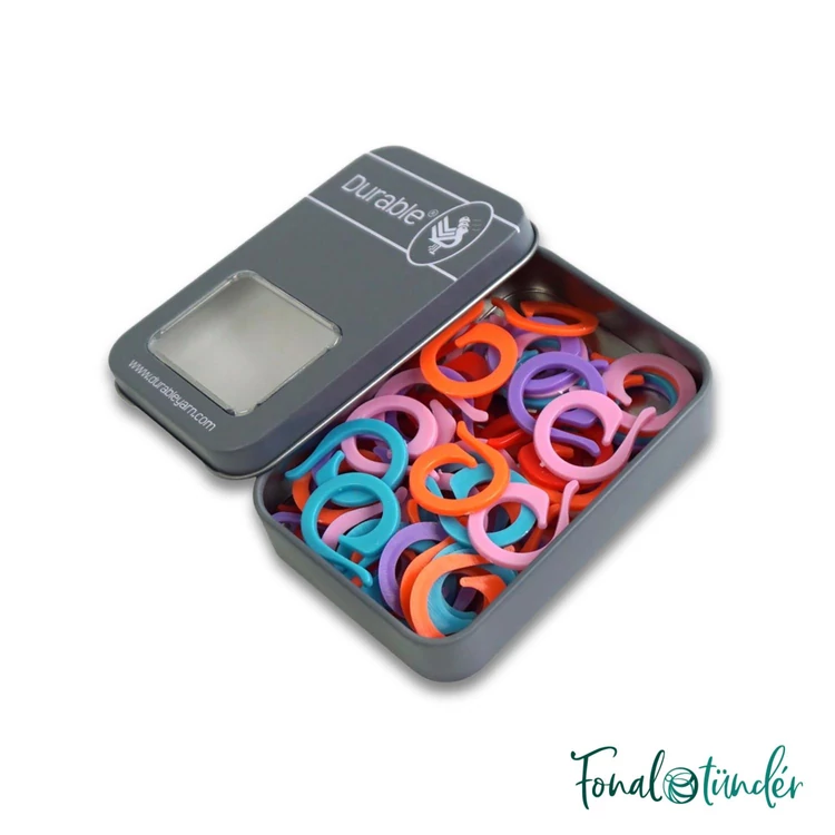 Durable open stitch markers - műanyag szemjelölő készlet - 50db