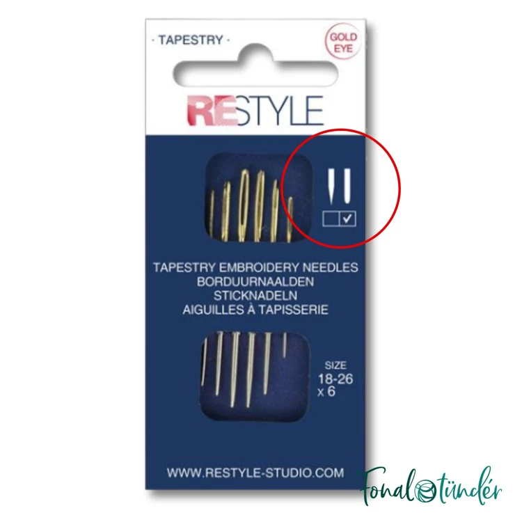 Restyle Goblein hímzőtű készlet - tapestry needle set - 6db
