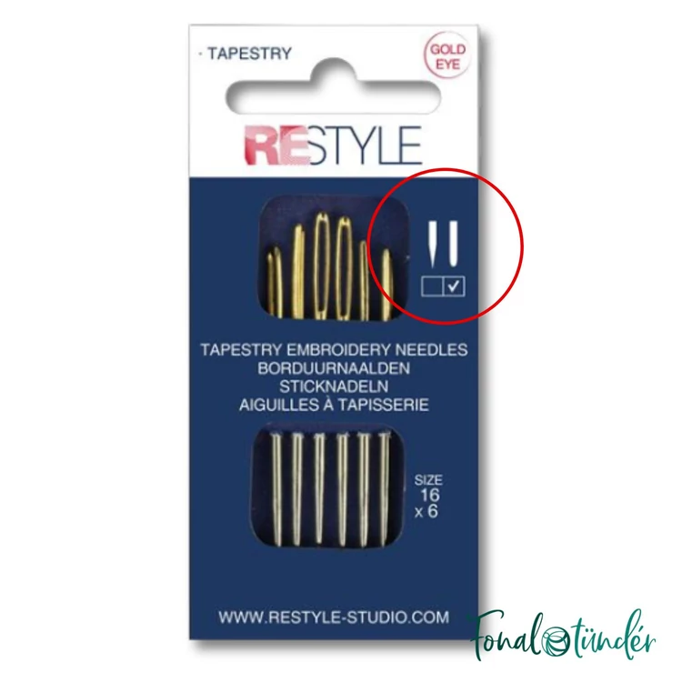 Restyle Goblein hímzőtű készlet - tapestry needle set - 6db