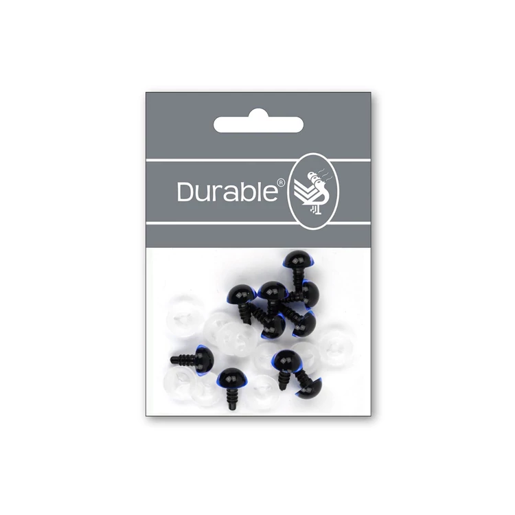 Kék-Fekete baba/figura szemek - biztonsági - Blue safety eyes -12mm