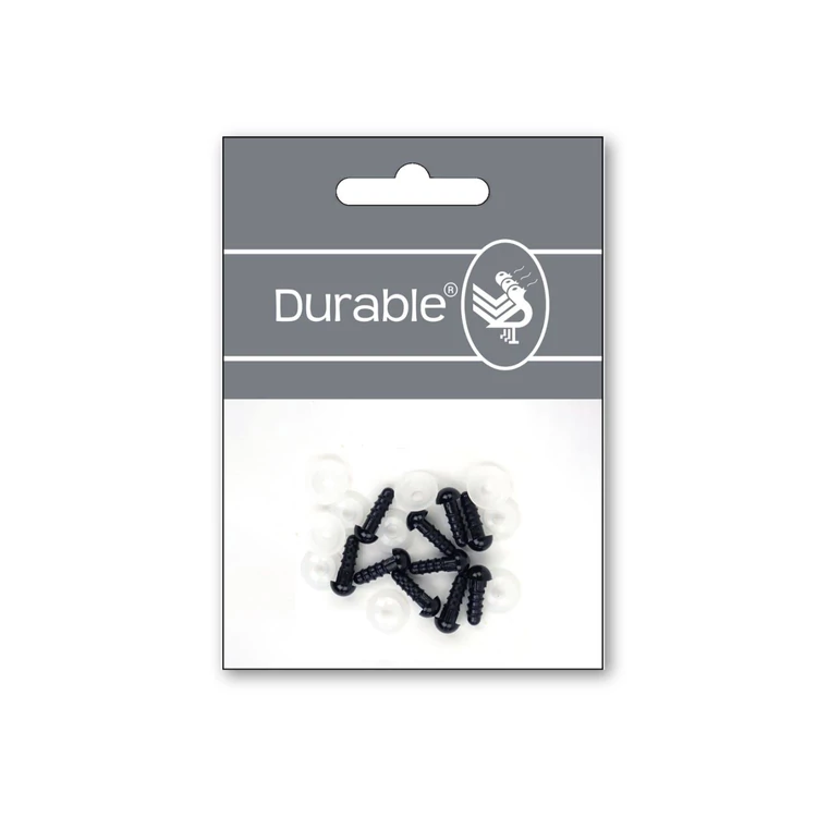 Fekete baba/figura szemek - biztonsági - black safety eyes -6mm