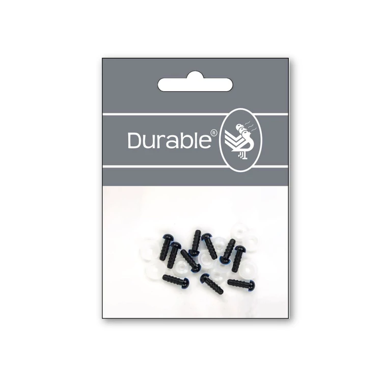 Szürke - Fekete figura szemek - biztonsági - Gray safety eyes - 6mm