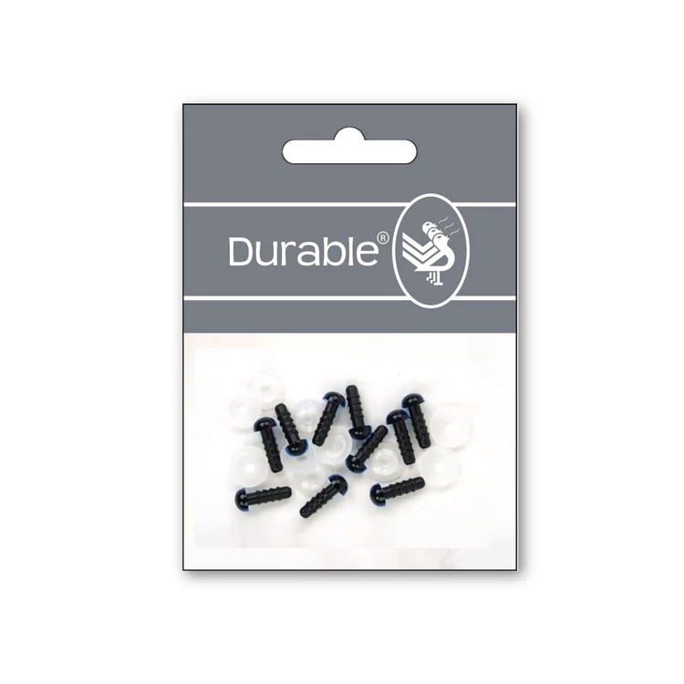 Kék - Fekete baba/figura szemek - biztonsági - Blue safety eyes 6mm