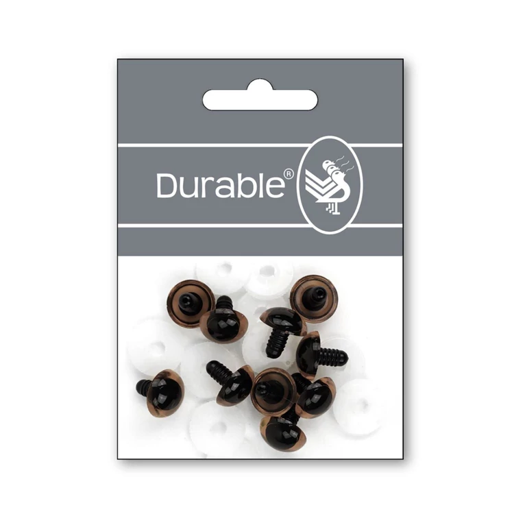 Barna baba/figura szemek - biztonsági - Brown safety eyes - 20mm