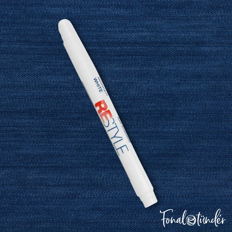 ReStyle Air erasable white marker - levegőn eltűnő textil jelölő filc - fehér