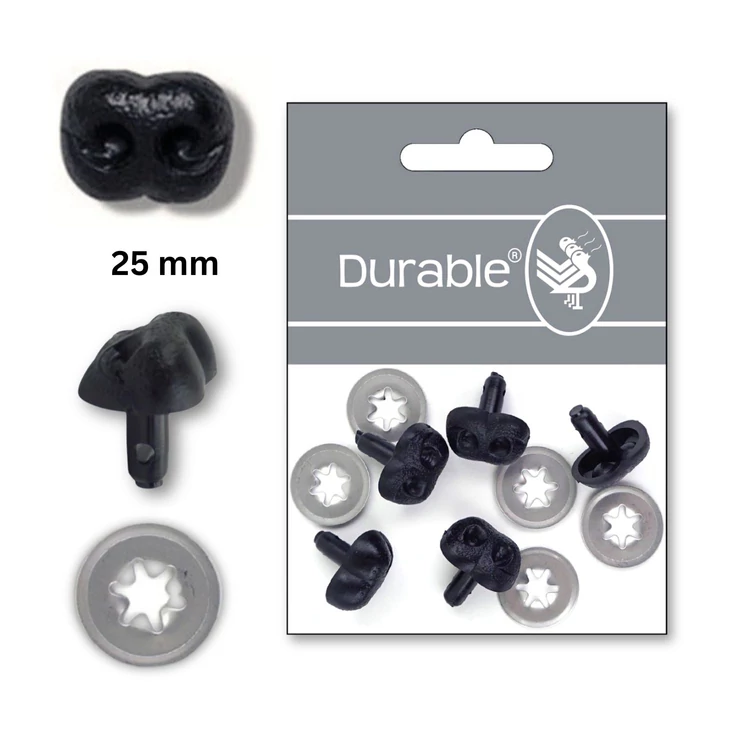 Fekete Biztonsági Orr - black safety nose - 25mm - 5db