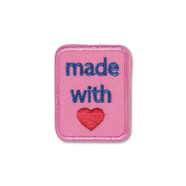 ReStyle vasalható varrható címke - Made with love label