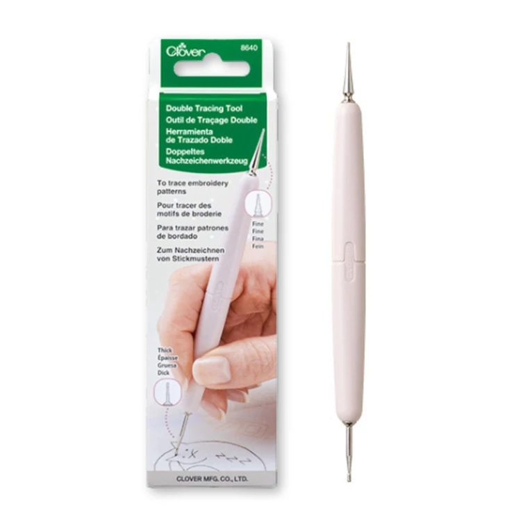 Clover kétoldalas mintaátmásoló toll hímzéshez / Clover double tracing tool for embroidery - Fonaltündér
