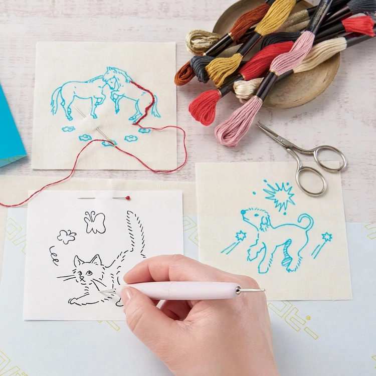 Clover kétoldalas mintaátmásoló toll hímzéshez / Clover double tracing tool for embroidery - Fonaltündér