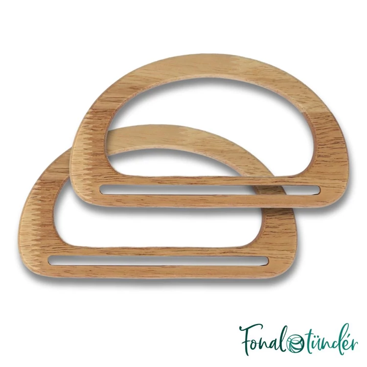ReStyle wooden bag handle - beige  - íves fa táskafül - 17 x 9.5cm
