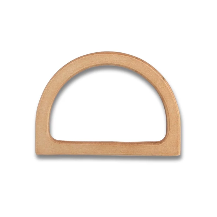 ReStyle wooden bag handle - brown  - íves fa táskafül - 12 x 8cm