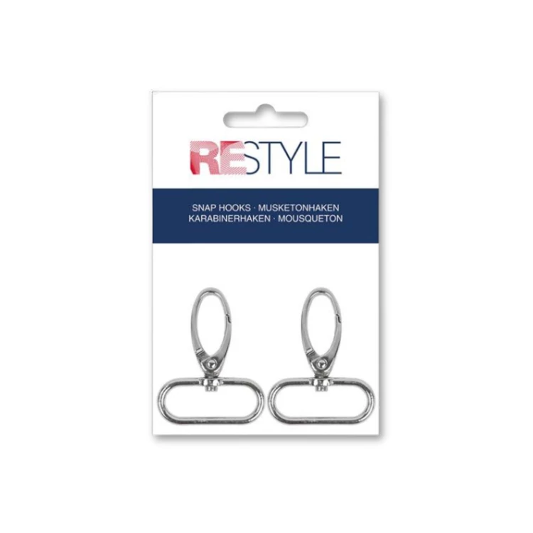 ReStyle Sanp hooks for bags - fém karabineres rögzítőelem táskákhoz - 2db