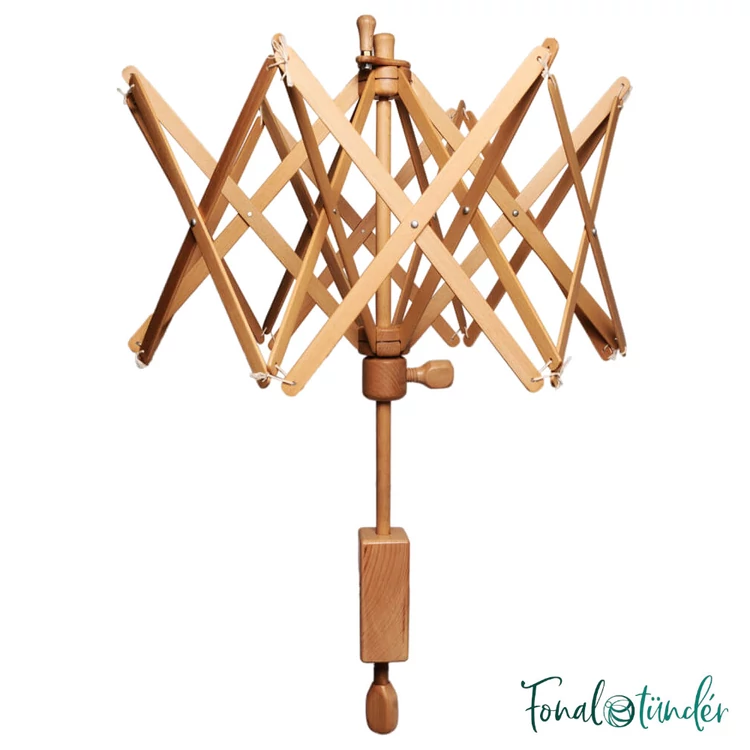 KnitPro - birch umbrella yarn winder - nyírfa motolla - fonaltartó gombolyításhoz