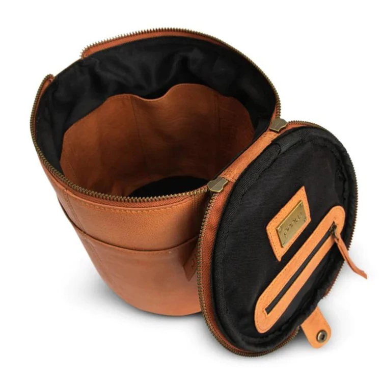 MUUD Saturn Project Bag - bőr kézimunka táska - kötéshez, horgoláshoz - 06